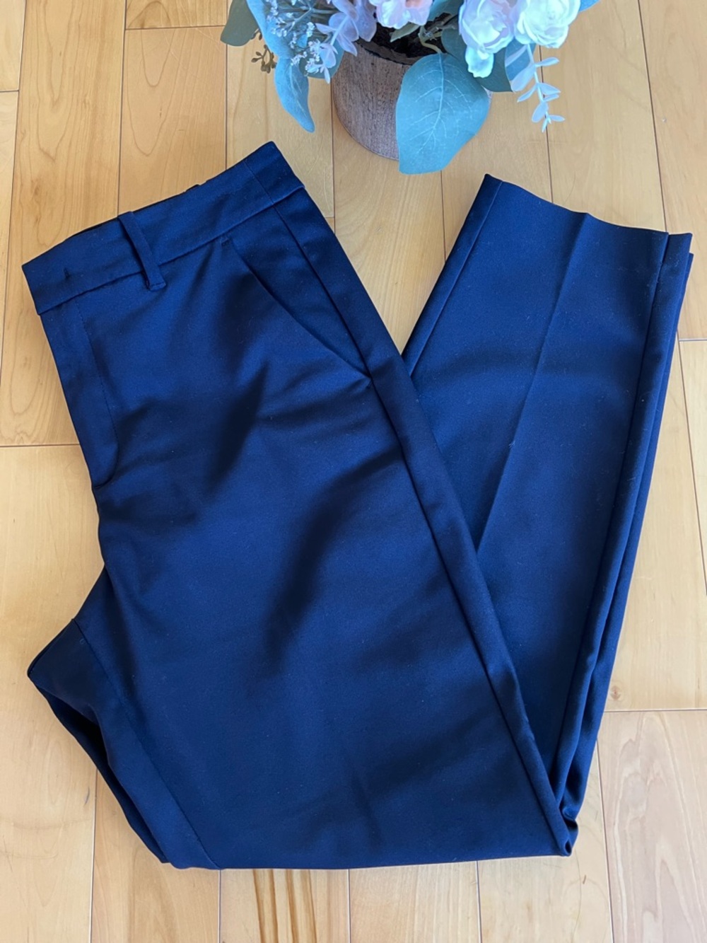 S.OLIVER Classic Navy Slim Fit Dress Ankle Length Pants 🌸 Size EU 38 (6)